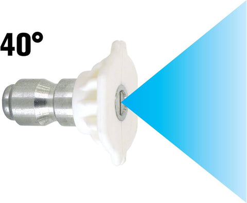 Pressure Washer Accessories - Quick Disconnect Spray Tip 40° Angle Pressure Washer Accessories - Quick Disconnect Spray Tip 40° Angle