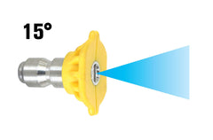 Pressure Washer Accessories - Quick Disconnect Spray Tip 15° Angle