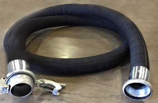 Rubber Water Suction Hose Assemblies with Male and Female Bauer Style Fittings