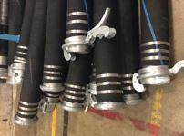 Rubber Water Suction & Discharge Hose with Banded Bauer Fittings